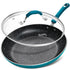 MICHELANGELO Nonstick Frying Pan with Lid, 10 Inch