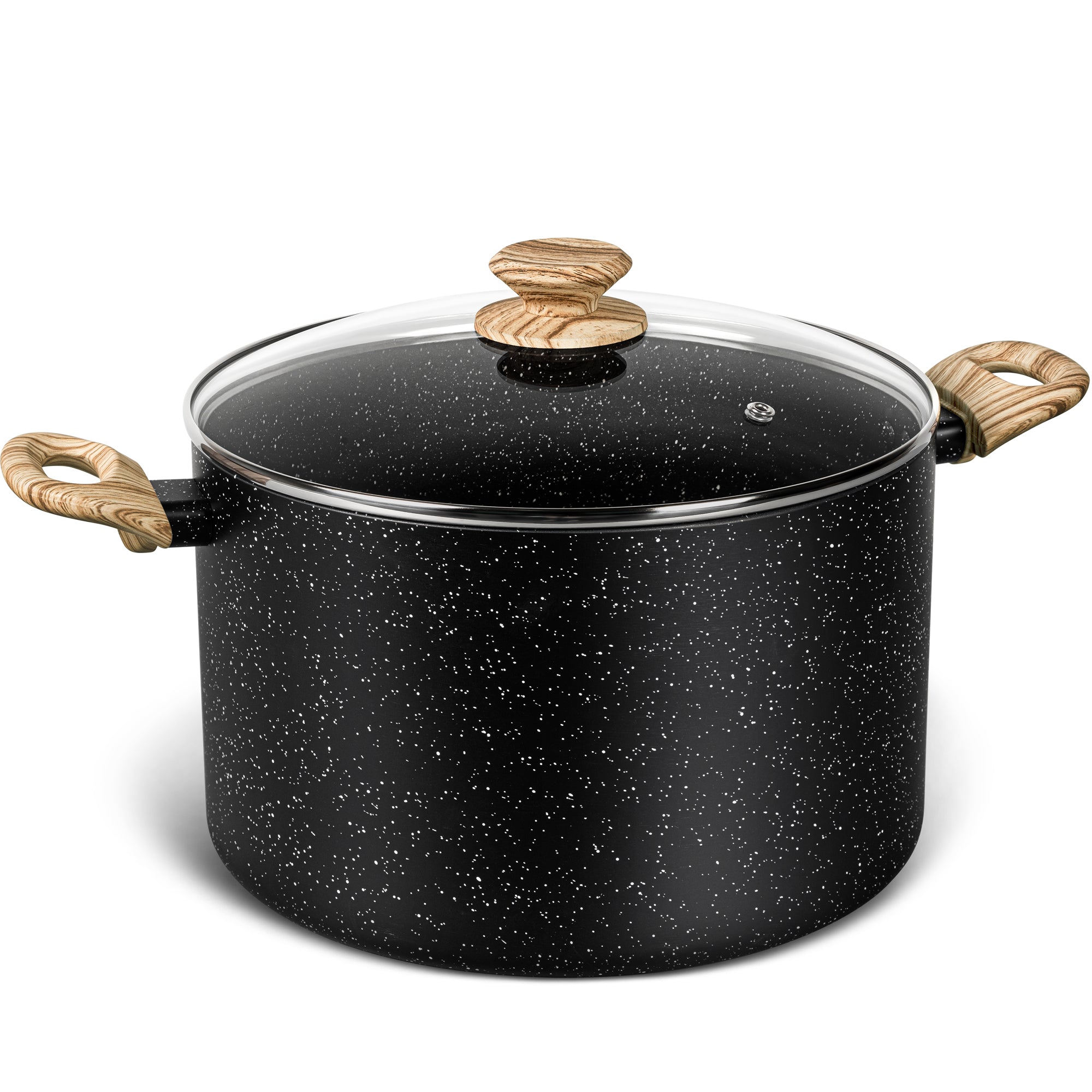 MICHELANGELO 6 Quart Stock Pot with Lid, Non Stick Pot with Stay-cool Handle