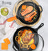 MICHELANGELO Cast Iron Skillet Set 10 Inch &12 Inch