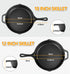 MICHELANGELO Cast Iron Skillet Set 10 Inch &12 Inch