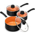 MICHELANGELO 1QT& 2QT & 3QT Ceramic Saucepan With Lid