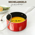 MICHELANGELO Sauce Pan Sets, Ceramic Saucepans with Lids, 1Qt & 2Qt & 3Qt