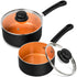 MICHELANGELO 1QT & 2QT Ceramic Saucepan With Lid