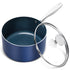 MICHELANGELO 3 Quart Saucepan with Lid, Nonstick Ceramic Sauce Pan