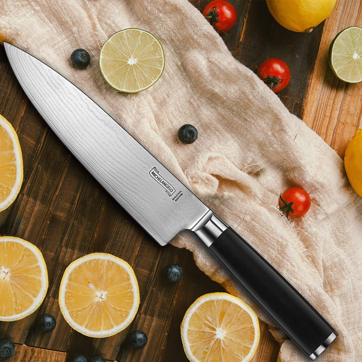 MICHELANGELO Professional Chef Knife 8 Inch Pro