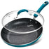 MICHELANGELO Nonstick Frying Pan with Lid, 10 Inch