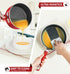 MICHELANGELO Enamel Saucepans with Lid,1Qt & 2Qt & 3Qt Saucepan Set