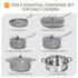 MICHELANGELO Cookware Set 10 Piece, Ultra Nonstick Pots and Pans Set with Stone-Derived Coating