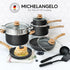 MICHELANGELO Pots and Pans Set Nonstick, Granite Cookware Set 12 Pcs