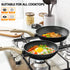 MICHELANGELO  12 Pcs Cookware Sets with Black Granite Coating