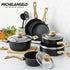 MICHELANGELO  12 Pcs Cookware Sets with Black Granite Coating