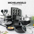 MICHELANGELO Pots and Pans Set 22 Piece, Nonstick Kitchen Cookware Sets with Stone-Derived Coating