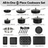 MICHELANGELO Pots and Pans Set 22 Piece, Nonstick Kitchen Cookware Sets with Stone-Derived Coating