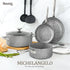 MICHELANGELO Pots and Pans Set 8 Piece, Essential Stone Utensil