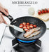 MICHELANGELO  10 Inch Frying Pan with Lid, Nonstick Granite Frying Pan