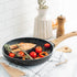 MICHELANGELO Frying Pan Set, 8"+9.5"+11" Stone Frying Pans