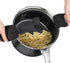 MICHELANGELO Pasta Pot with Strainer Lid, 6 Quart Cooking Pot with Twist and Lock Handles