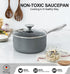 MICHELANGELO Sauce Pan with Lid, 2Quart Saucepan, Granite Sauce Pan