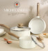 MICHELANGELO Saucepan Set, Nonstick Sauce Pans with Granite Coatings, 1Qt & 2Qt & 3Qt