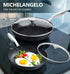 MICHELANGELO Hard Anodized Frying Pans Nonstick with Lid, 9.5" & 11"