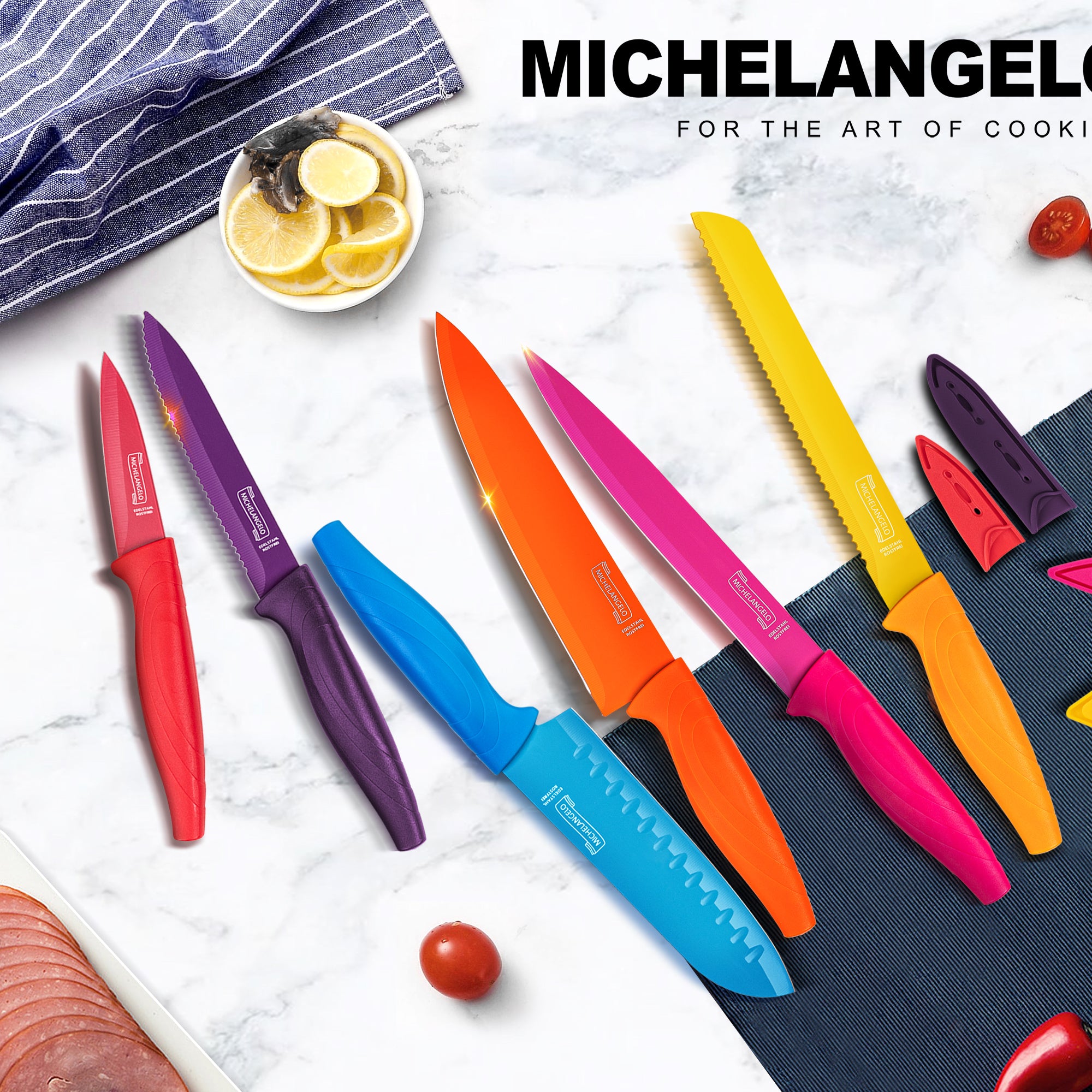 MICHELANGELO Kitchen Knife Set 12 Piece