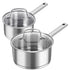 MICHELANGELO Saucepan Set 1QT & 2QT, Stainless Steel Sauce Pan with Lid