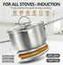 MICHELANGELO Stainless Steel Saucepan Set 1QT & 2QT, Sauce Pan with Lid & Pour Spout